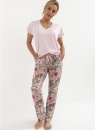 Pijama dama CANA.1255 roz deschis-ponie