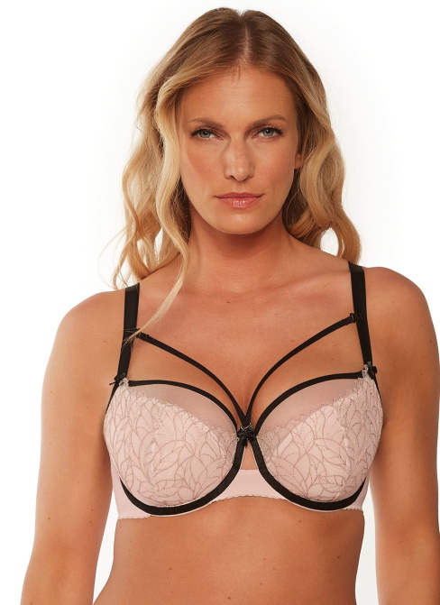 Sutien semi-rigid GAIA.1222 negru perlat