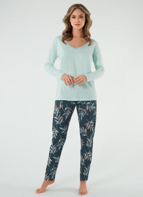 Pijama dama ITALIAN FASHION JULIETTA lung fistic/print