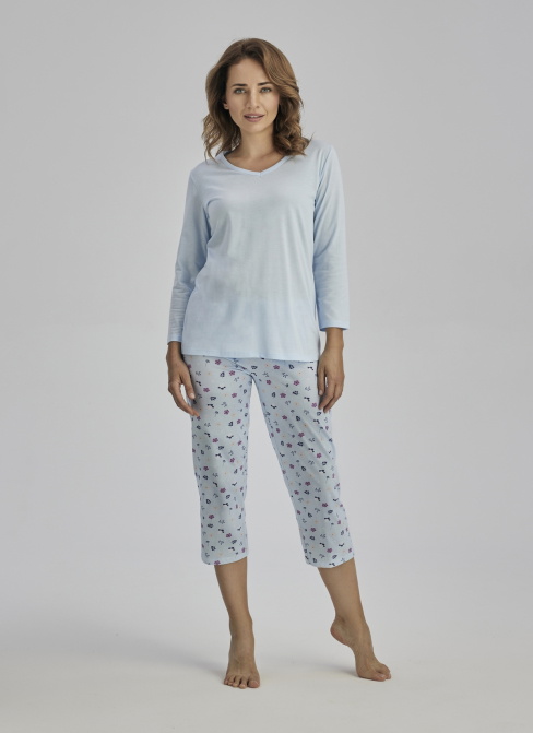 Pijama dama WADIMA.1039 albastru deschis