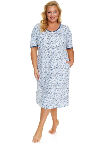 Cămașă de noapte dama DOCTOR NAP TB.5157 NAVY BLOOM