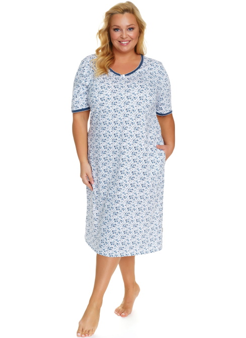 Cămașă de noapte dama DOCTOR NAP TB.5157 NAVY BLOOM