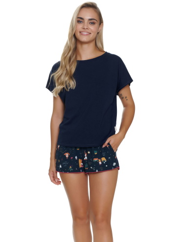 Pijama pentru femei DOCTOR NAP PM.5306 NAVY BLUE