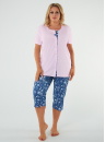 Pijama dama ITALIAN FASHION LADY scurt 3/4 roz/print