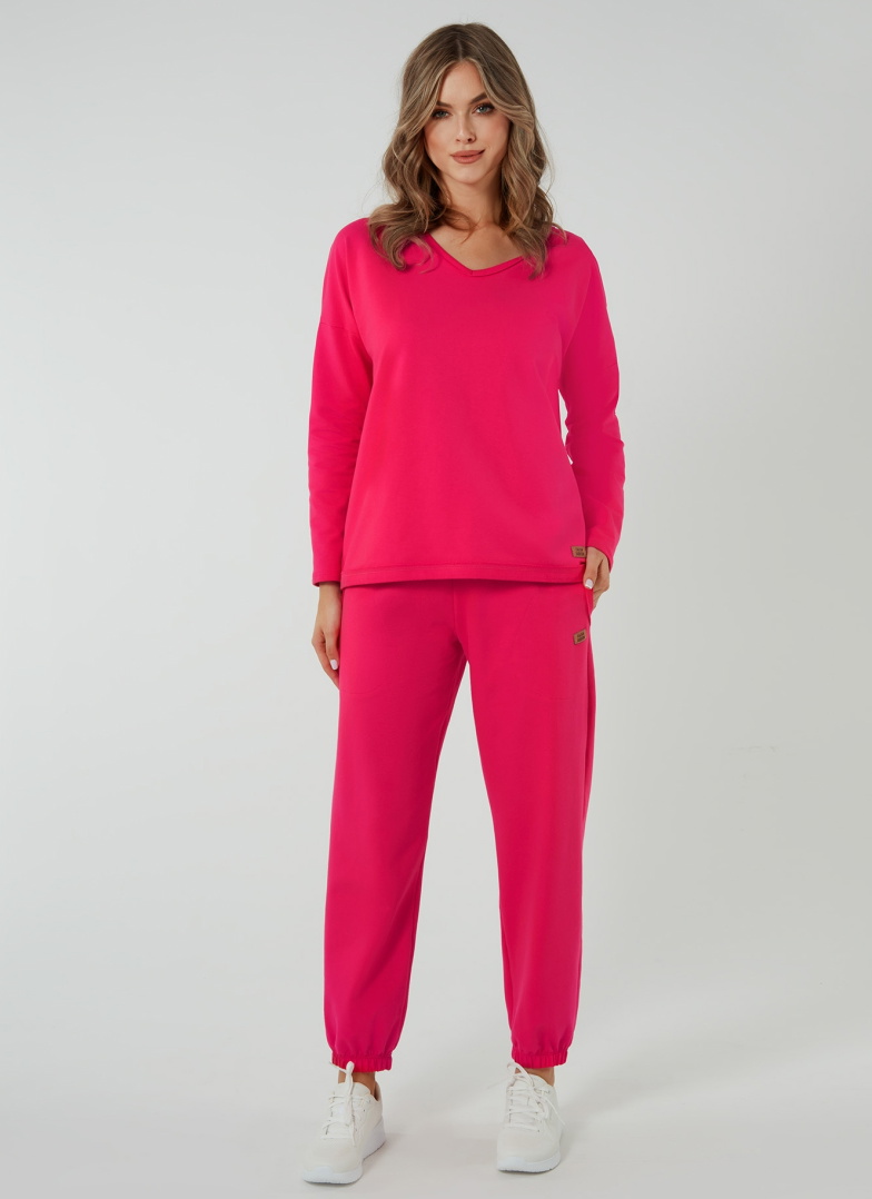 Pantaloni dama ITALIAN FASHION MADRI lung fucsia