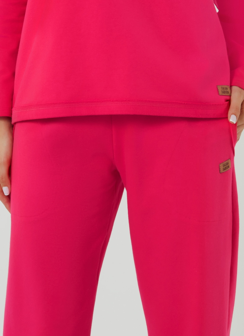 Pantaloni dama ITALIAN FASHION MADRI lung fucsia