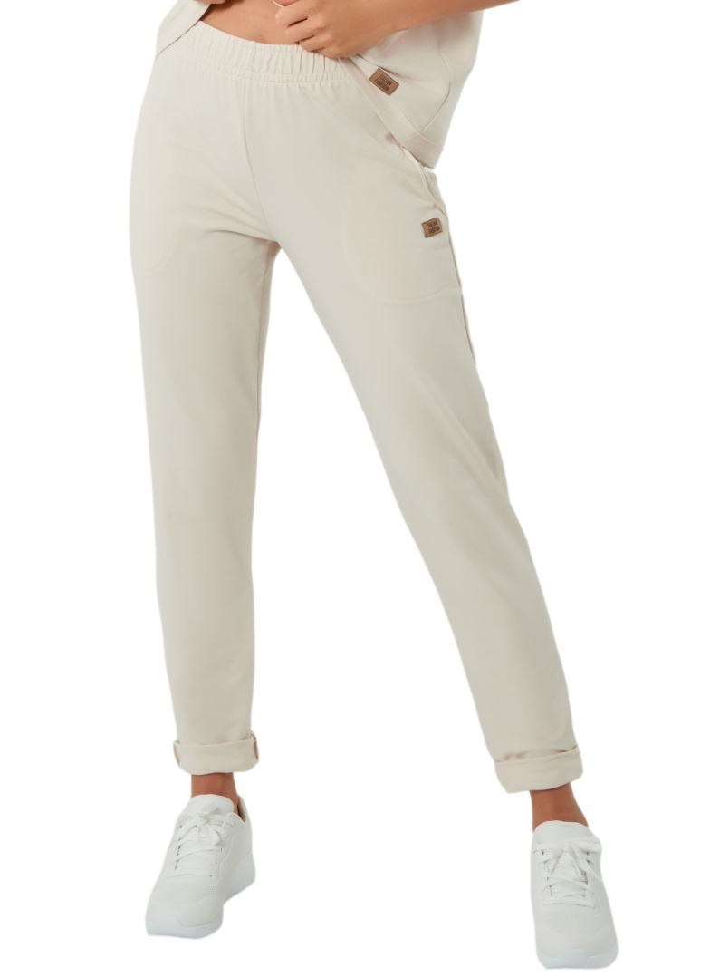 Pantaloni dama ITALIAN FASHION STELLA lung bej