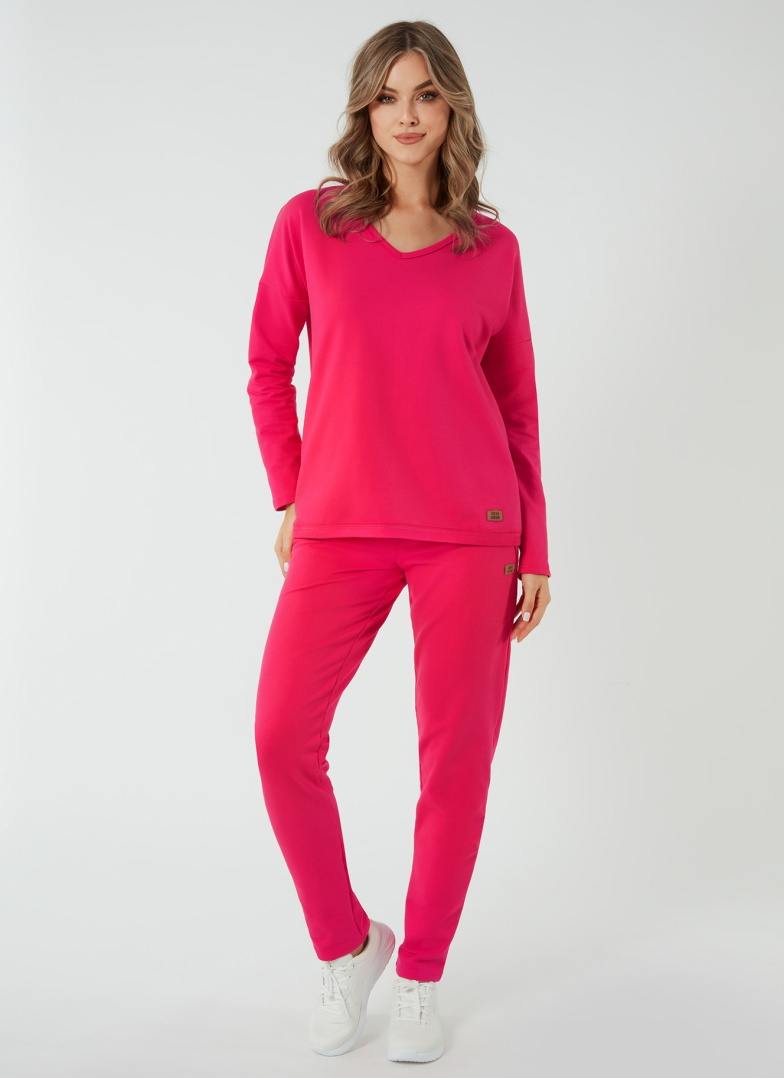 Pantaloni dama ITALIAN FASHION STELLA lung fucsia