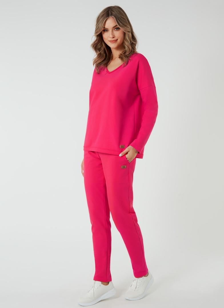 Pantaloni dama ITALIAN FASHION STELLA lung fucsia