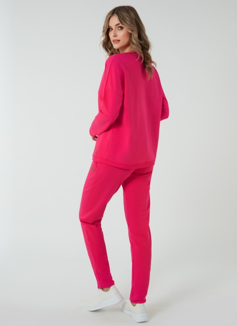 Pantaloni dama ITALIAN FASHION STELLA lung fucsia