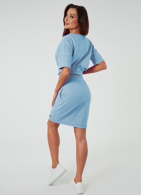 Spódnica damska Italian Fashion STELLA mini niebieski