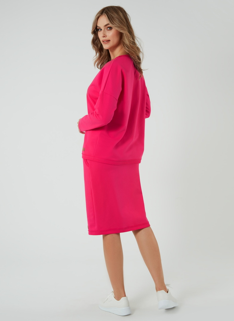 Fustă ITALIAN FASHION STELLA MIDI fucsia