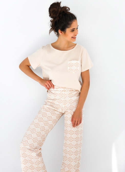 Pijama dama SENSIS.1447 bej deschis