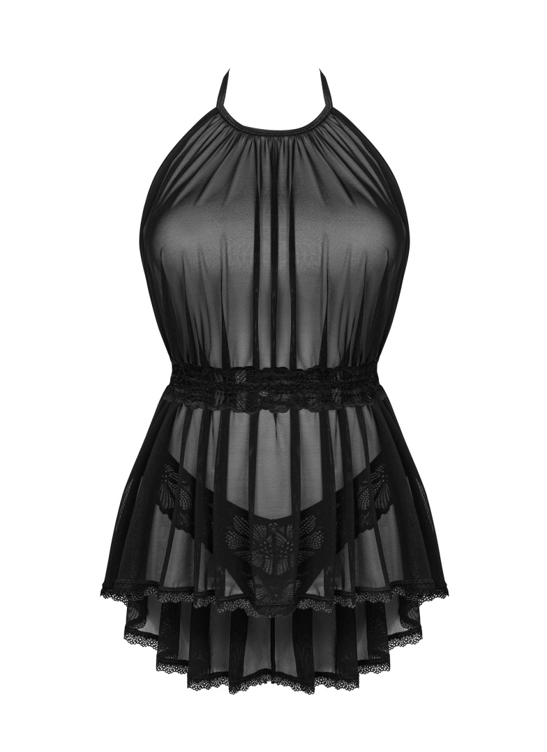 Set OBSESSIVE SERAFIA BABYDOLL negru