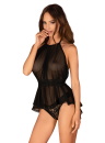 Set OBSESSIVE SERAFIA BABYDOLL negru