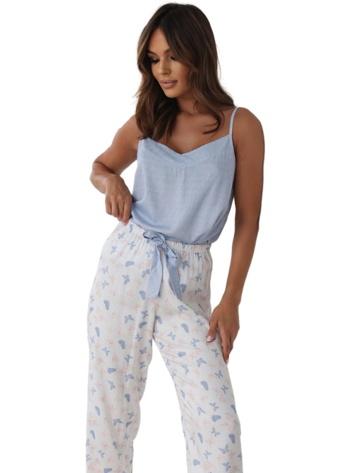 Pijama dama SENSIS.1495 albastru melange