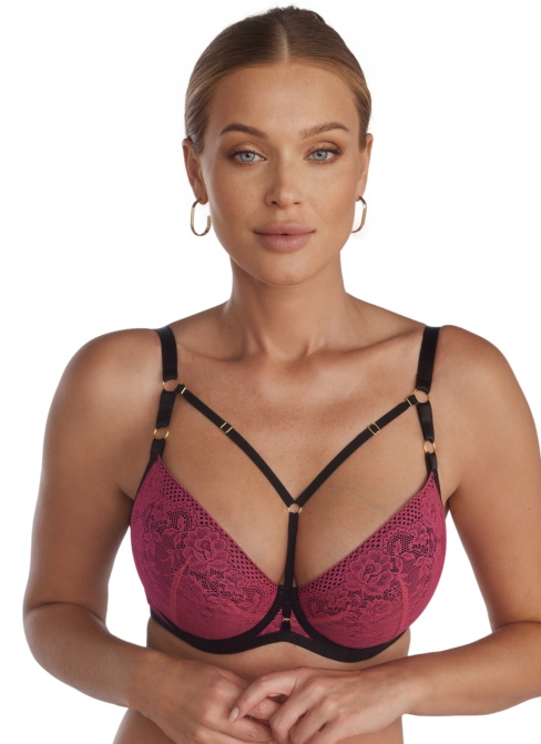 Podprsenka s push-up efektem KINGA PU-1120 ROZIE fuchsie