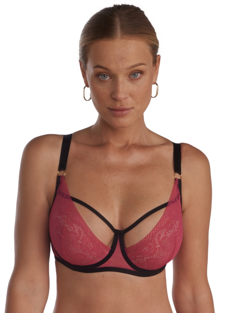 Sutien moale cu balene KINGA SC-1119 ROZIE fucsia