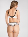 Sutien soft GORSENIA K 840 BLACK & WHITE alb