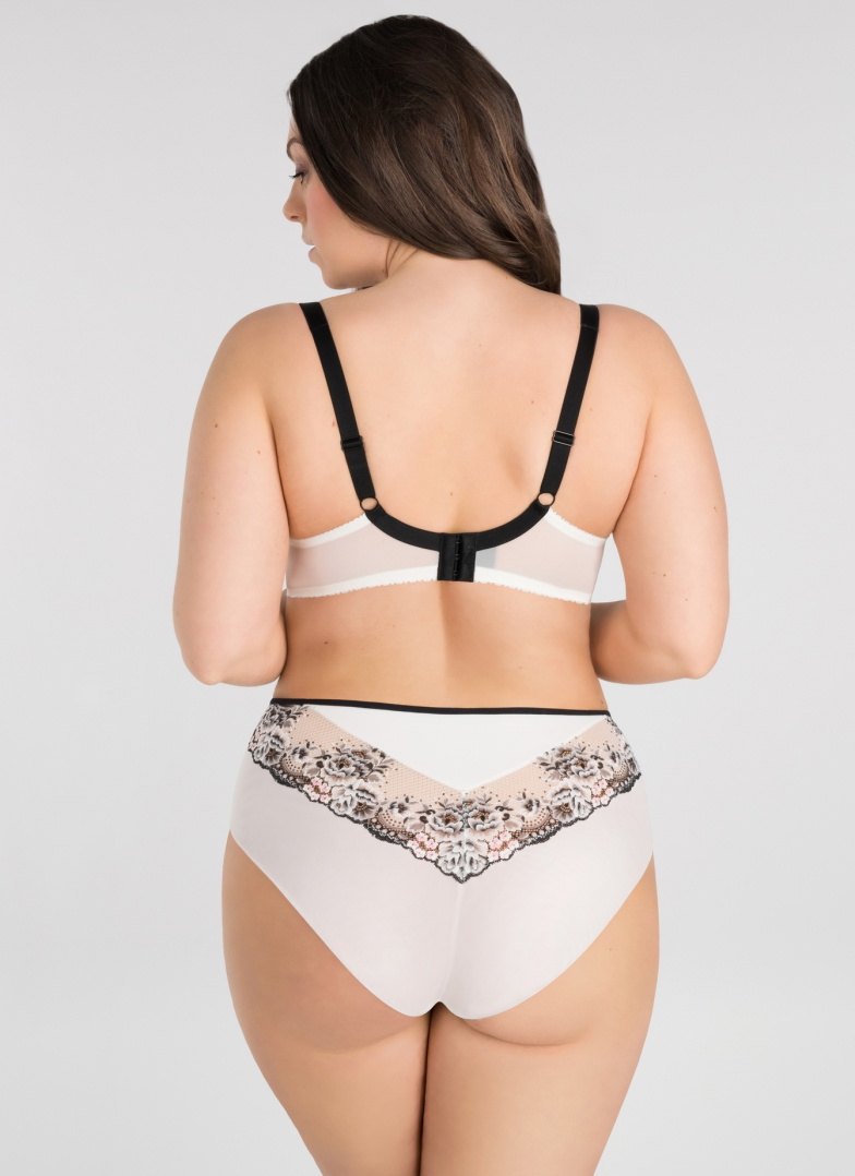 Sutien soft GORSENIA K 840 BLACK & WHITE alb