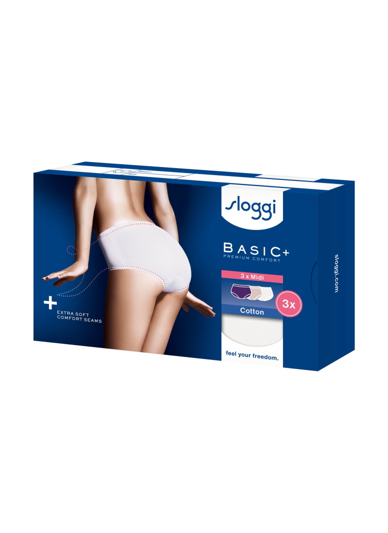 Női bugyi SLOGGI BASIC+ MIDI C3P MULTIPLE COLOURS 18