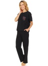 Pijama pentru femei DOCTOR NAP PM.7133 BLACK