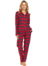 Női pizsama DOCTOR NAP PM.7125 RED CHECK