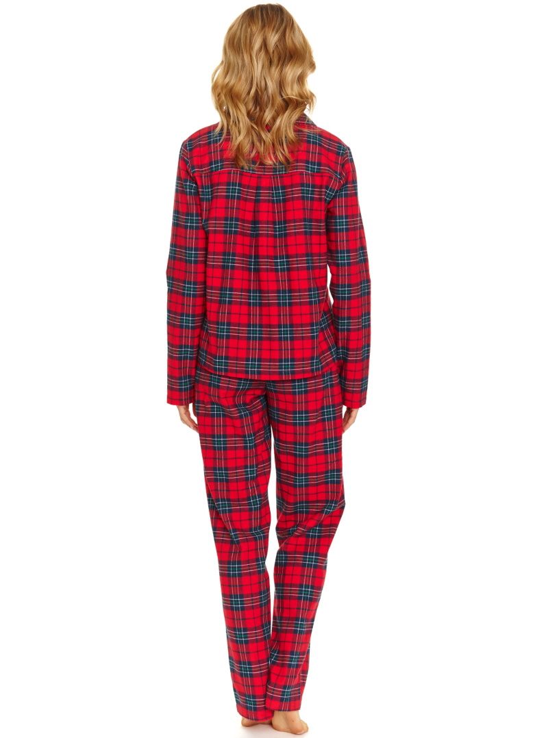 Női pizsama DOCTOR NAP PM.7125 RED CHECK