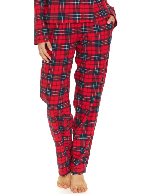 Női pizsama DOCTOR NAP PM.7125 RED CHECK