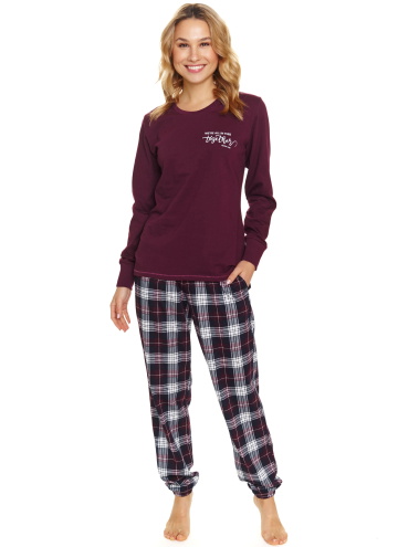 Pijama pentru femei DOCTOR NAP PM.7100 burgundy