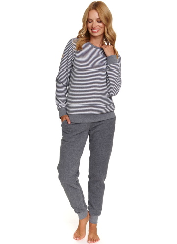 Pijama călduroasă dama DOCTOR NAP PM.5247 DARK GREY