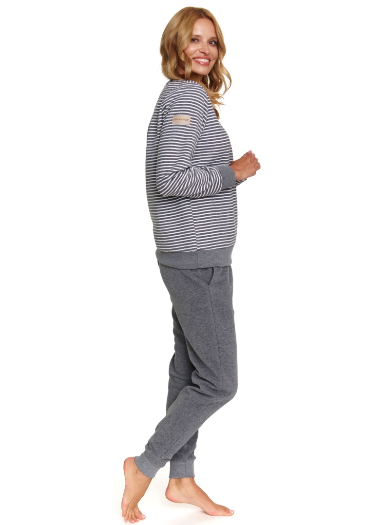 Pijama călduroasă dama DOCTOR NAP PM.5247 DARK GREY