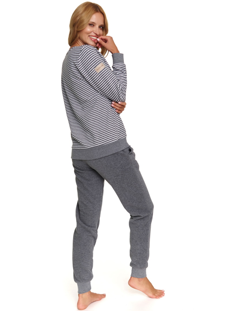 Pijama călduroasă dama DOCTOR NAP PM.5247 DARK GREY