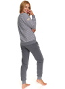 Pijama călduroasă dama DOCTOR NAP PM.5247 DARK GREY