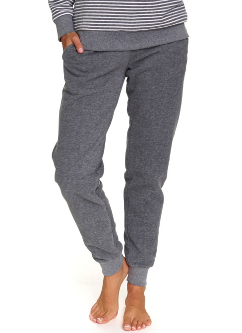 Dámské hřejivé pyžamo DOCTOR NAP PM.5247 DARK GREY