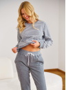 Pijama călduroasă dama DOCTOR NAP PM.5247 DARK GREY