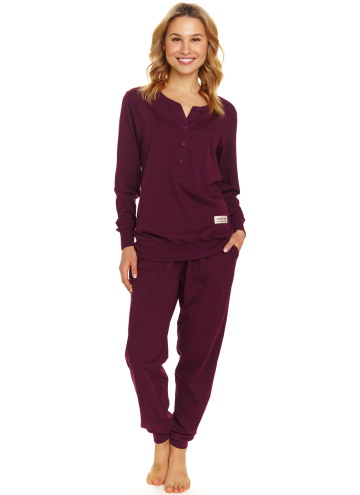 Piżama damska Doctor Nap PM.4349 BURGUNDY