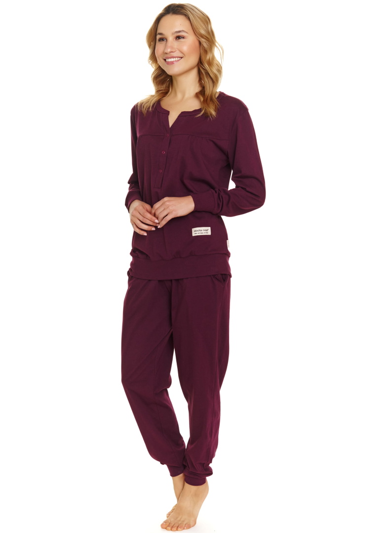 Női pizsama DOCTOR NAP PM.4349 burgundy