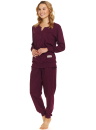 Női pizsama DOCTOR NAP PM.4349 burgundy