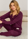 Női pizsama DOCTOR NAP PM.4349 burgundy