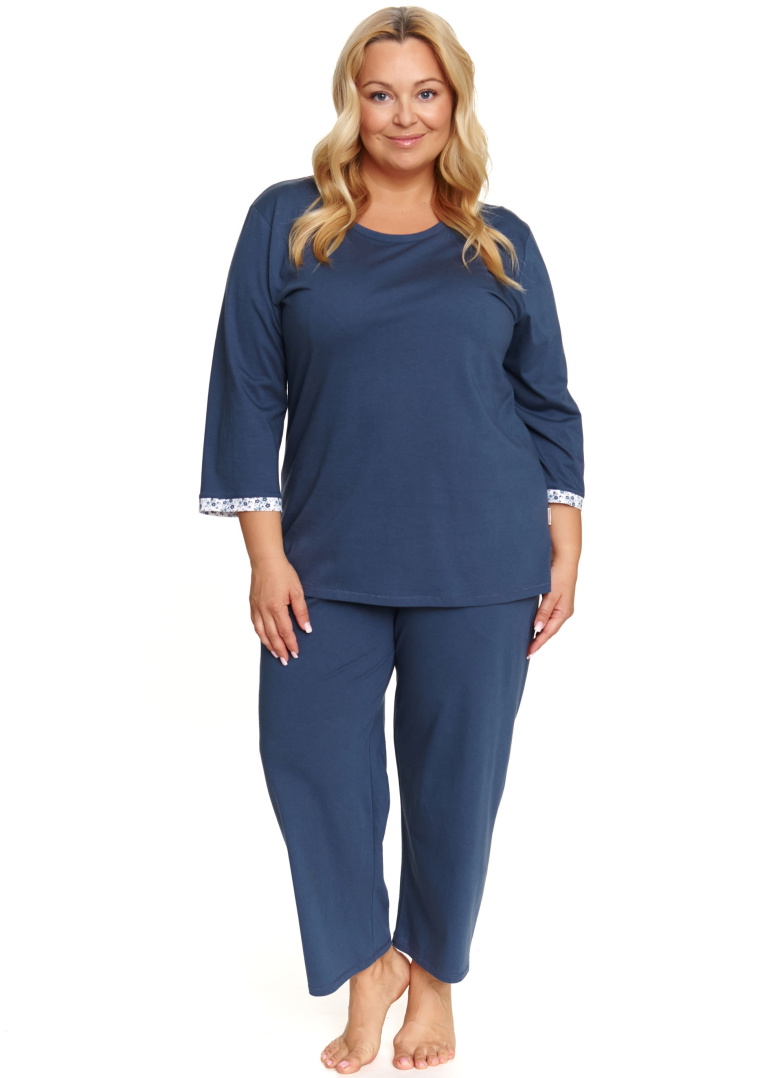 Piżama damska Doctor Nap PB.7156 DEEP BLUE