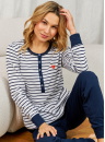 Pijama pentru femei DOCTOR NAP PM.5254 MARINE