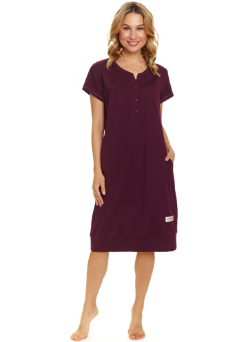 Koszula damska Doctor Nap TCB.4348 BURGUNDY