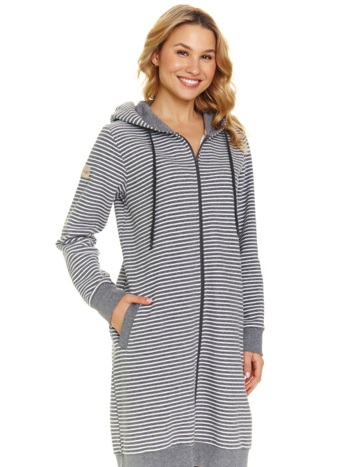 Szlafrok damski Doctor Nap SMZ.5246 DARK GREY