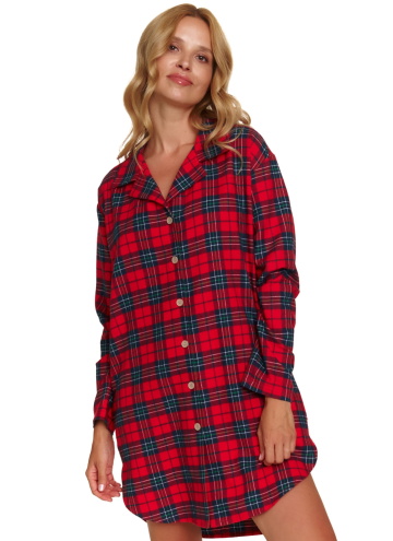 Női hálóing DOCTOR NAP TM.7126 RED CHECK