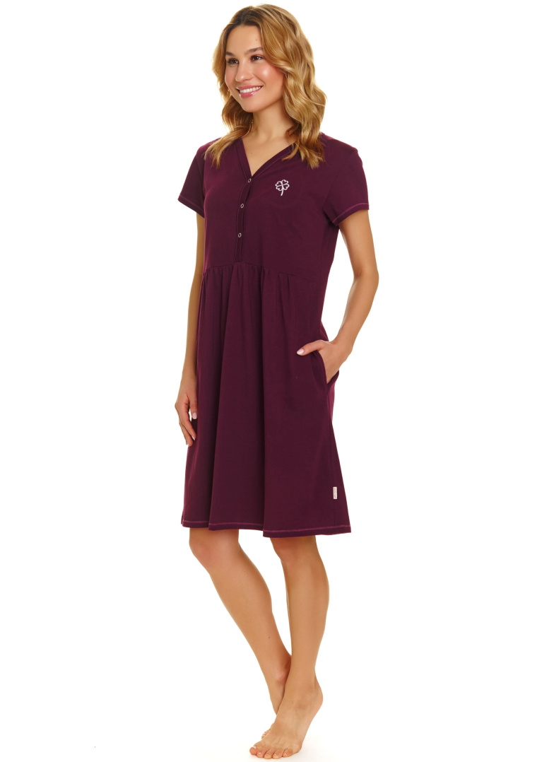 Cămașă de noapte dama DOCTOR NAP TM.5336 burgundy