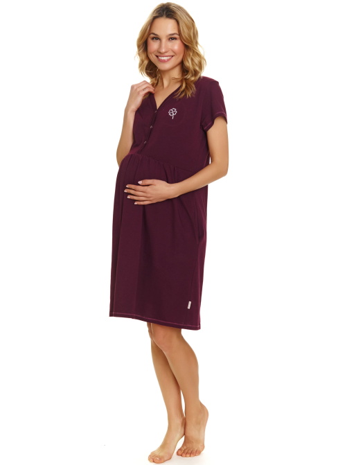 Koszula damska Doctor Nap TM.5336 BURGUNDY