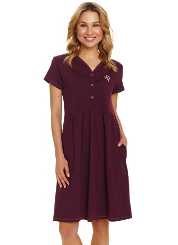 Koszula damska Doctor Nap TM.5336 BURGUNDY