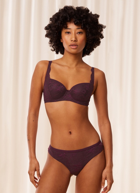 Dámské kalhotky TRIUMPH AMOURETTE CHARM T BRAZILIAN01 DEEP BURGUNDY