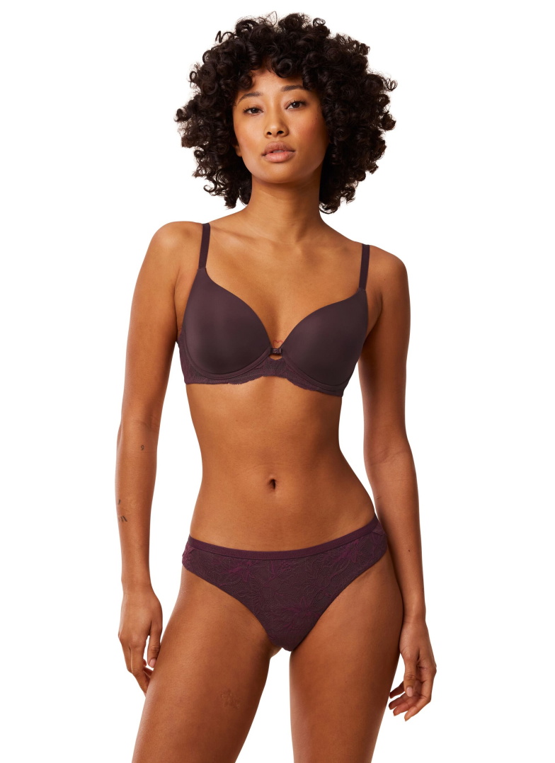 Set de lenjerie intimă TRIUMPH AMOURETTE CHARM DEEP burgundy